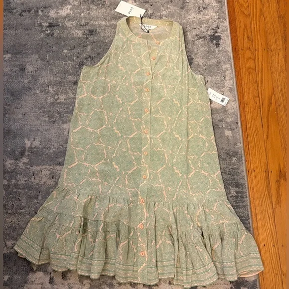 NWT $348! Authentic Joie 100% Silk Tiered Hayden Dress, SZ XS